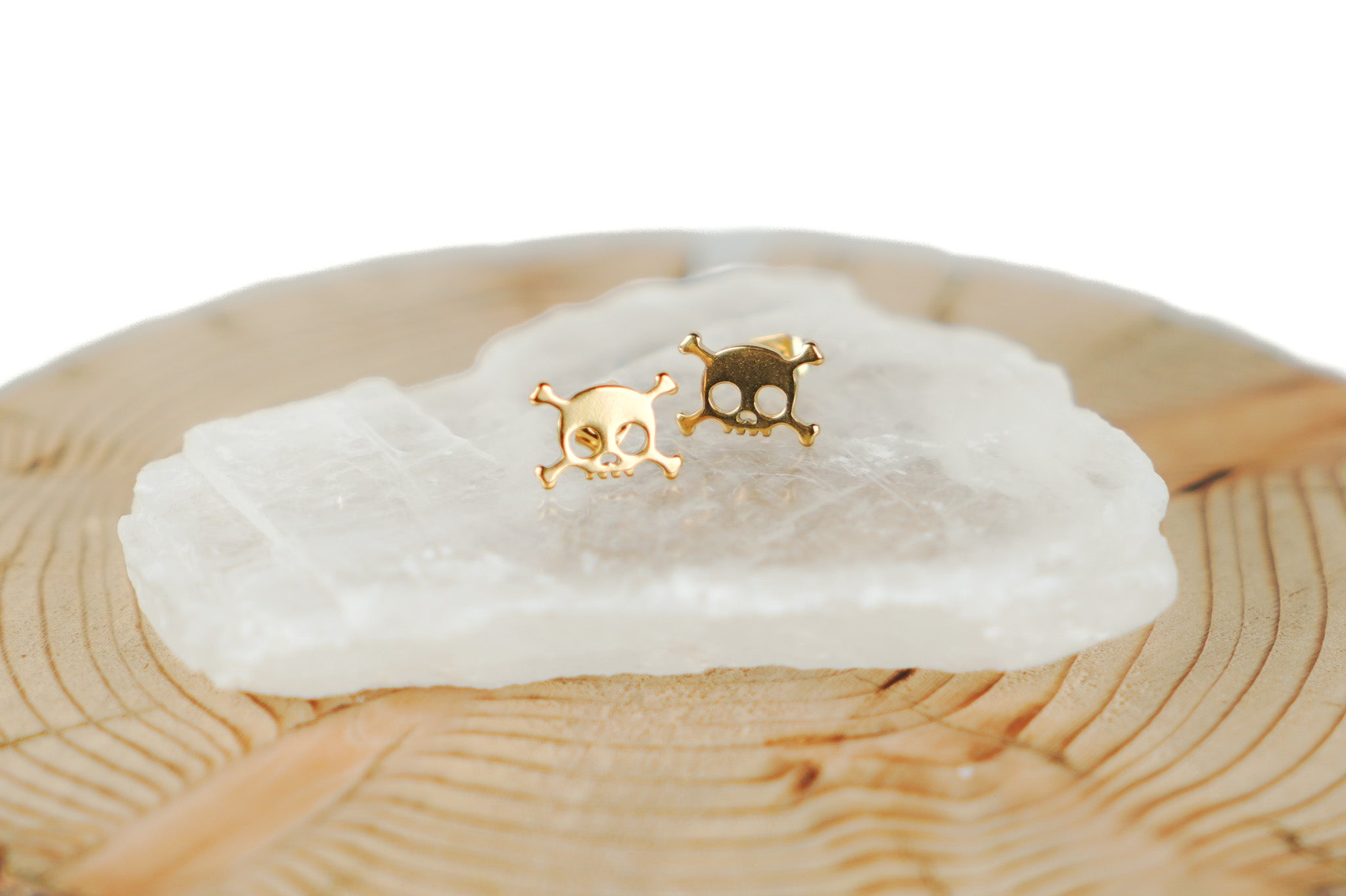 Minimalist Skull Stud Earrings