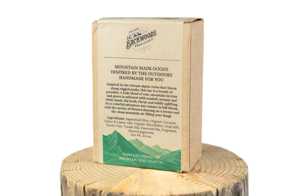 Backwoods Provisions Small Batch Nourishing Goat Milk Soap - Mountain Rose