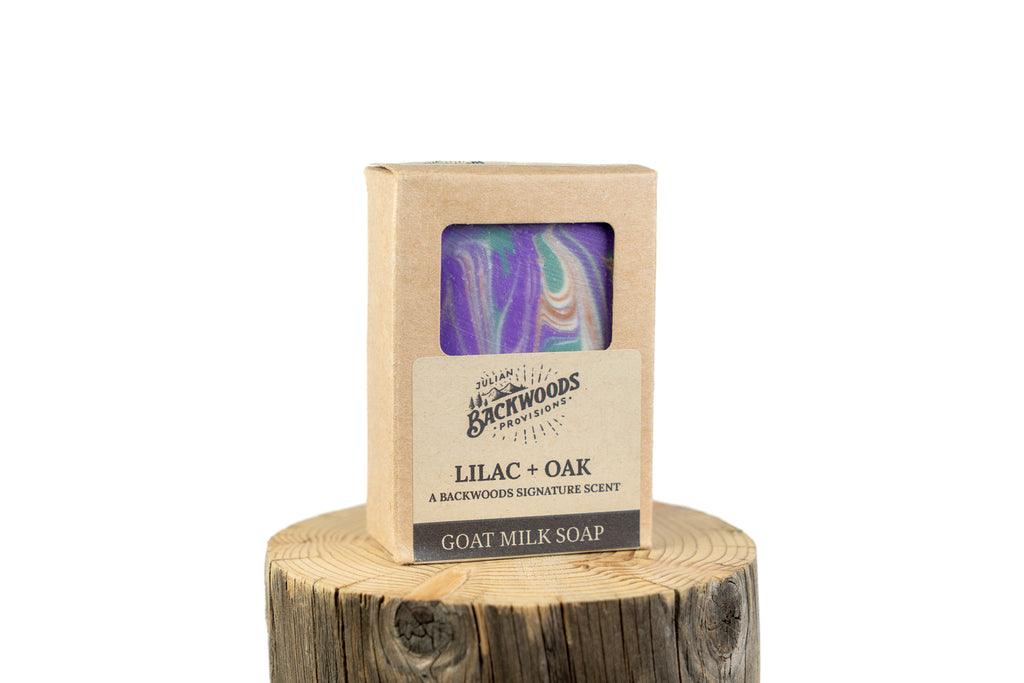 Backwoods Provisions Handmade Moisturizing Goat Milk Soap - Lilac and Oak