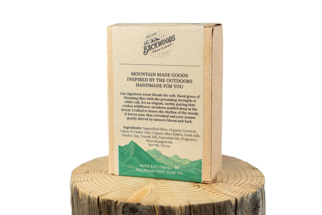 Backwoods Provisions Handmade Moisturizing Goat Milk Soap - Lilac and Oak