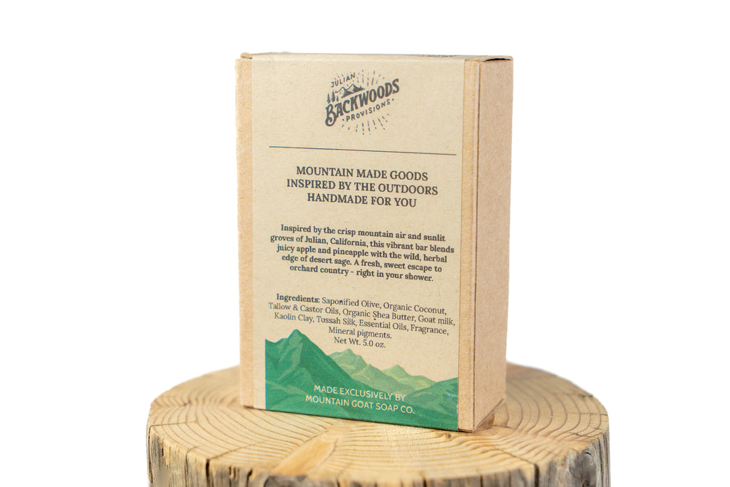 Backwoods Provisions Handcrafted Creamy Goat Milk Soap - Apple Orchard