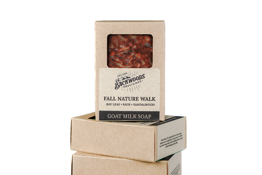 Backwoods Provisions Handcrafted Earthy Goat Milk Soap - Fall Nature Walk