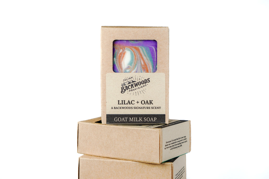 Backwoods Provisions Handmade Moisturizing Goat Milk Soap - Lilac and Oak