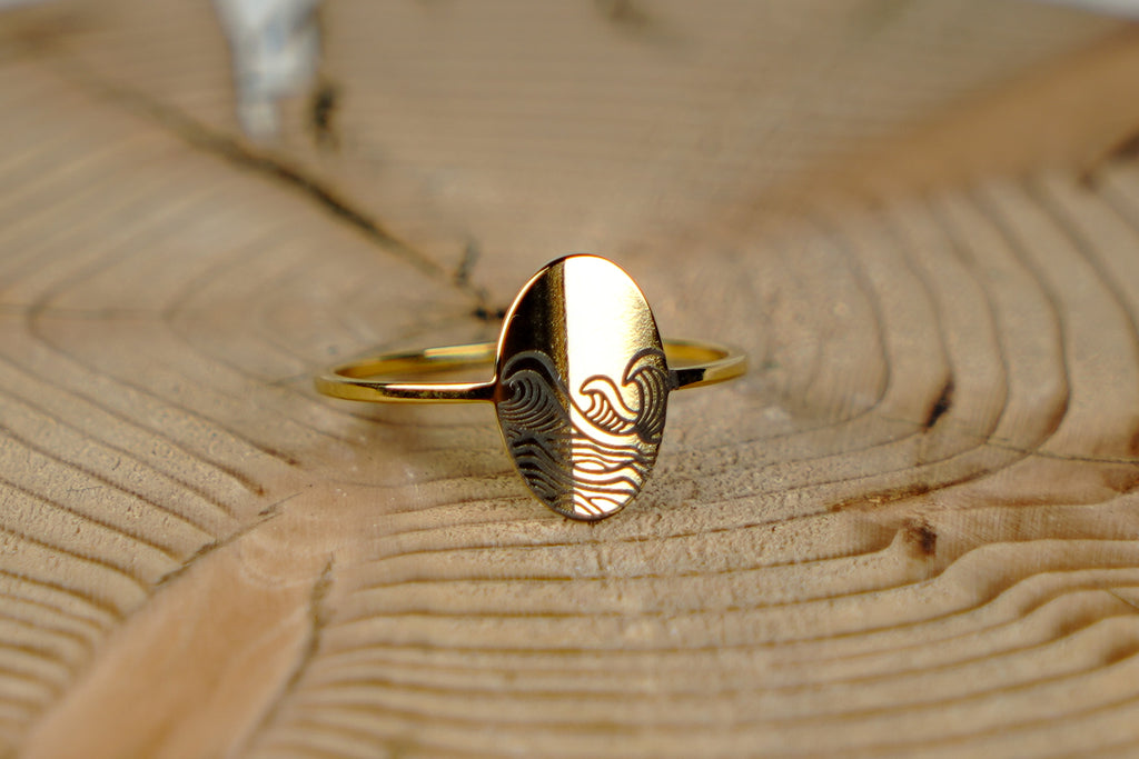 Classic Oval Wave Ring