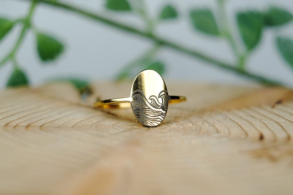 Classic Oval Wave Ring