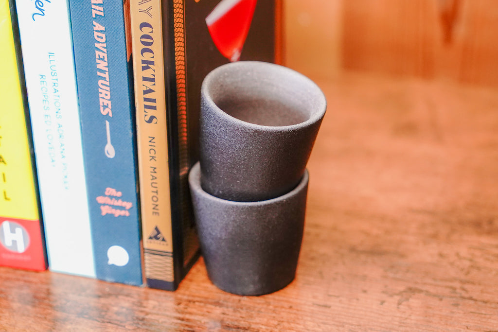 Sleek Matte Stoneware Shot Glasses