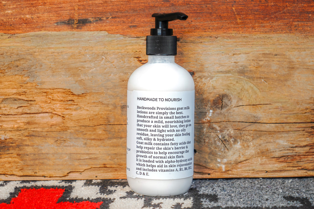 Backwoods Provisions Small Batch Woodsy Goat Milk Lotion - Fall Nature Walk