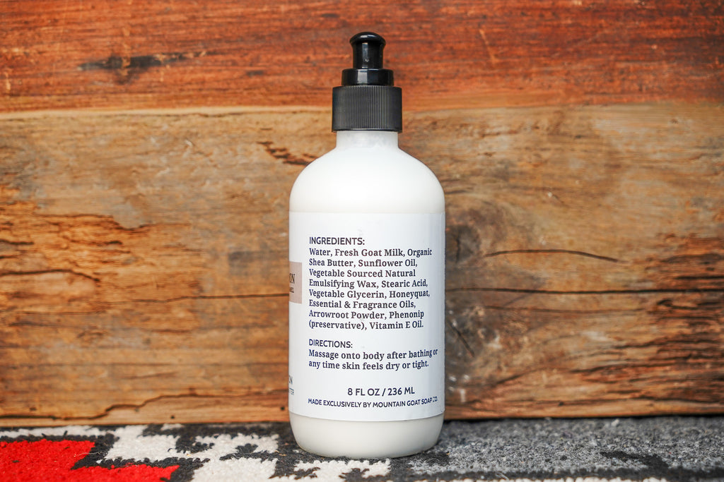 Backwoods Provisions Handcrafted Softening Goat Milk Lotion - Harvest Moon