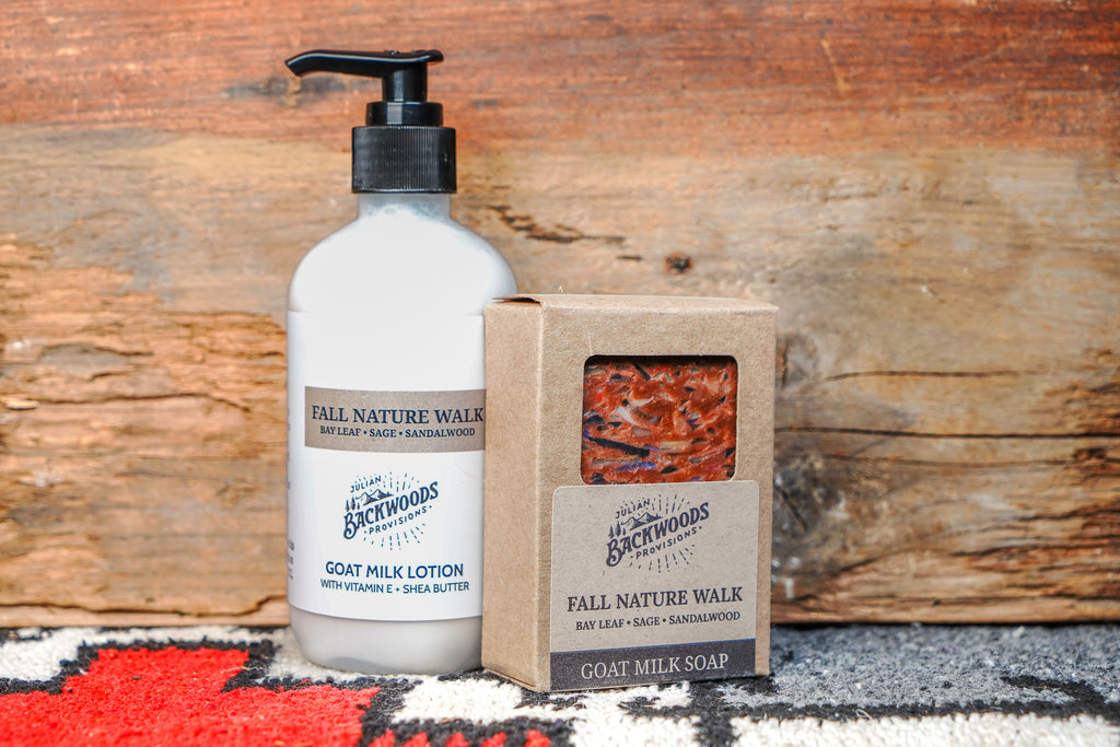 Backwoods Provisions Small Batch Woodsy Goat Milk Lotion - Fall Nature Walk