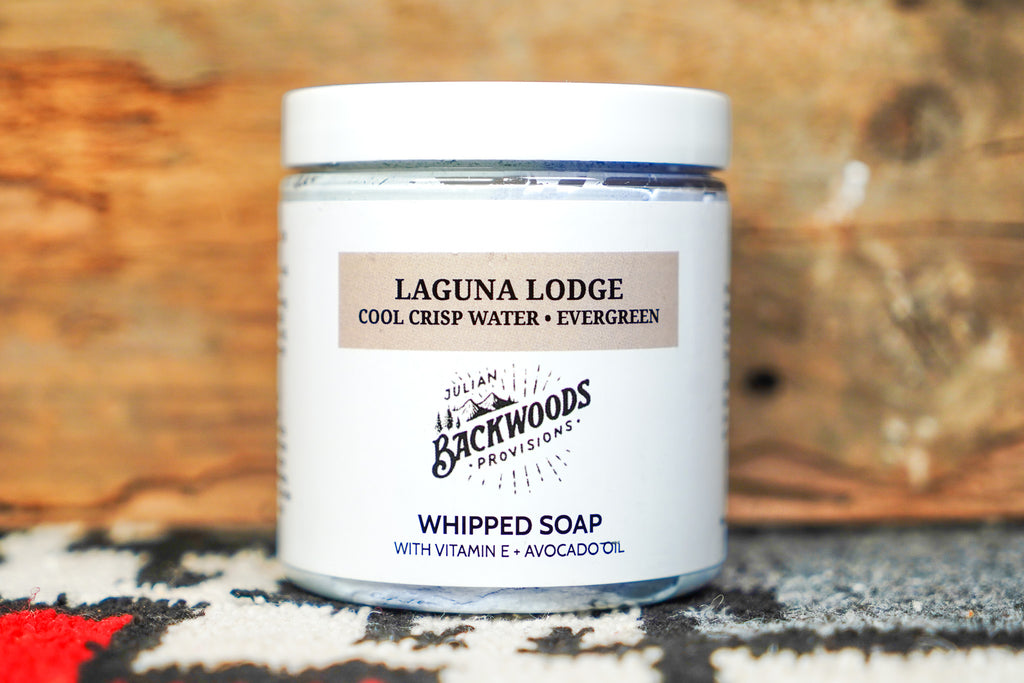 Backwoods Provisions Handcrafted and Silky Whipped Soap - Laguna Lodge