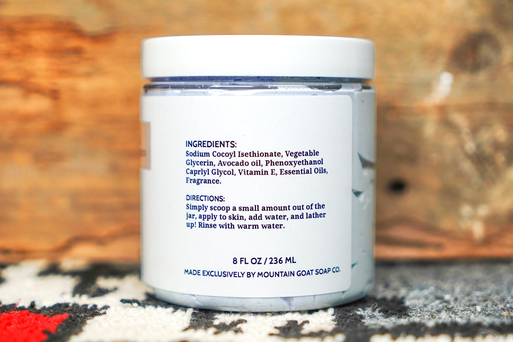 Backwoods Provisions Handcrafted and Silky Whipped Soap - Laguna Lodge