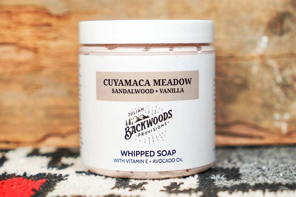 Backwoods Provisions Creamy and Nourishing Whipped Soap - Cuyamaca Meadow