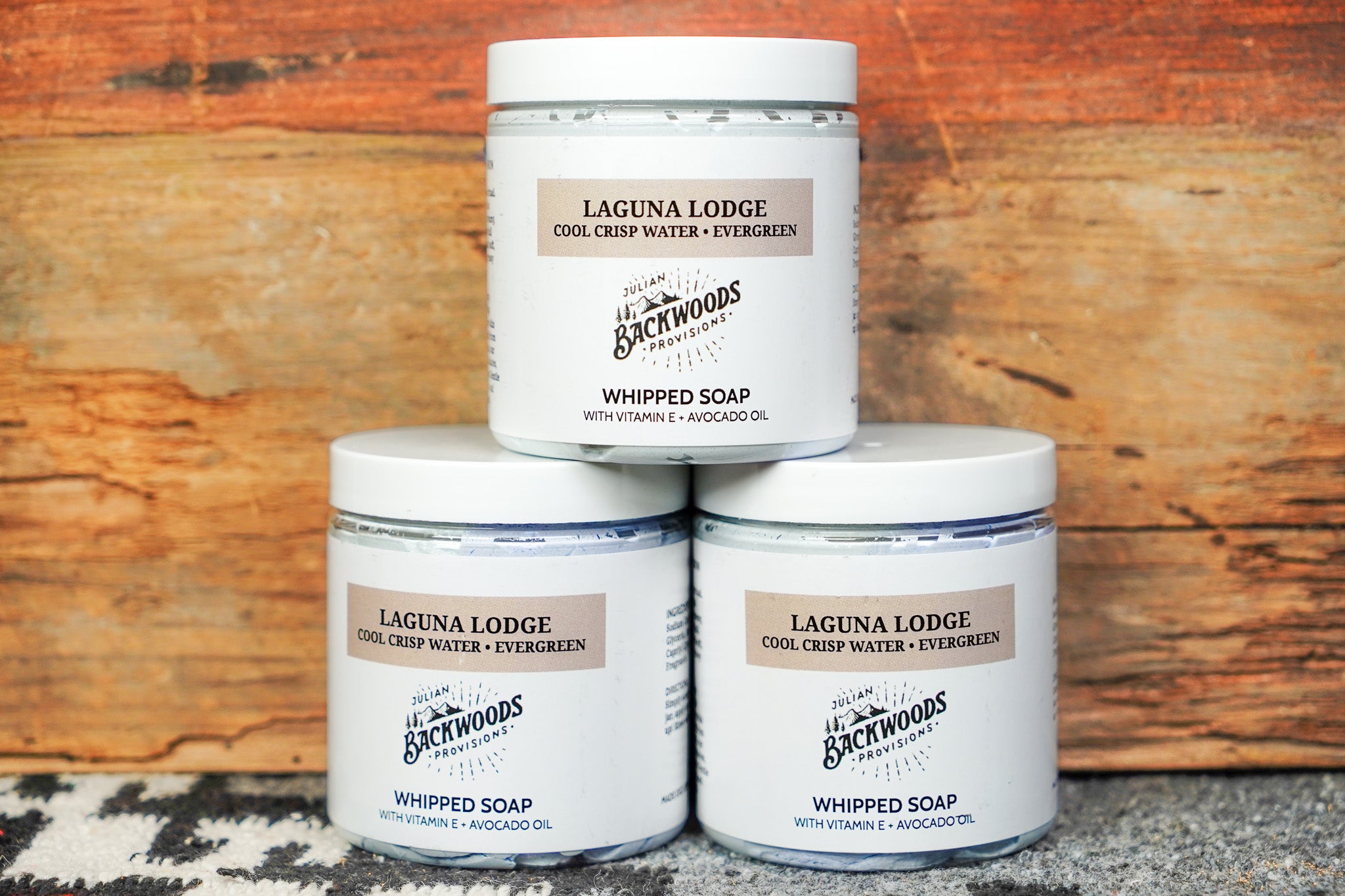Backwoods Provisions Handcrafted and Silky Whipped Soap - Laguna Lodge