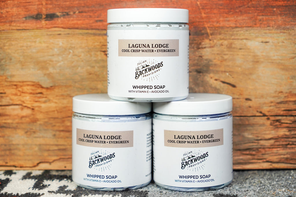 Backwoods Provisions Handcrafted and Silky Whipped Soap - Laguna Lodge