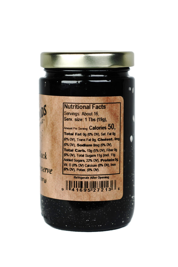 Backwoods Provisions Seedless Black Raspberry Preserve 10.5 oz