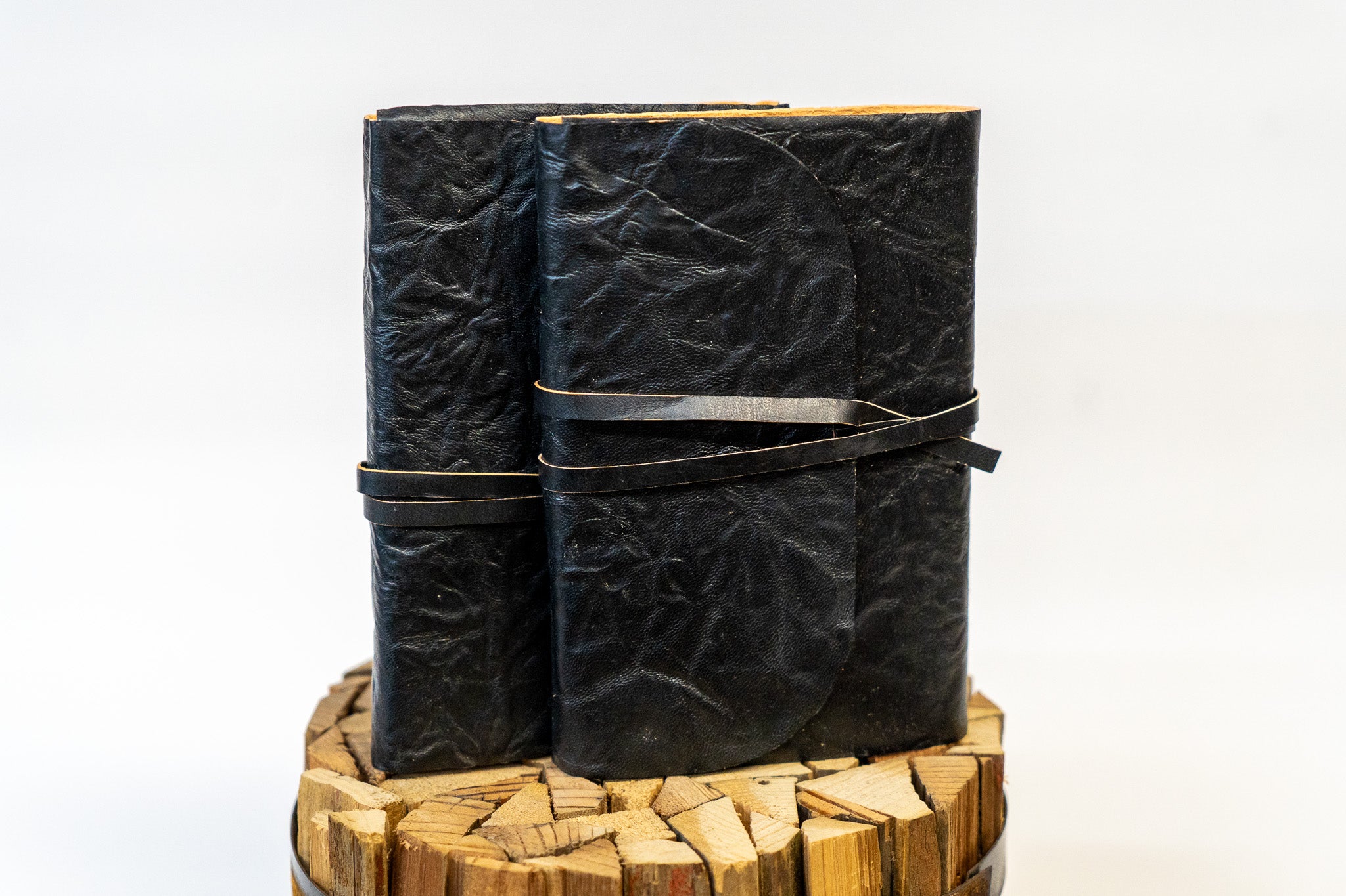 Antique Writers Journal with Leather Wrap