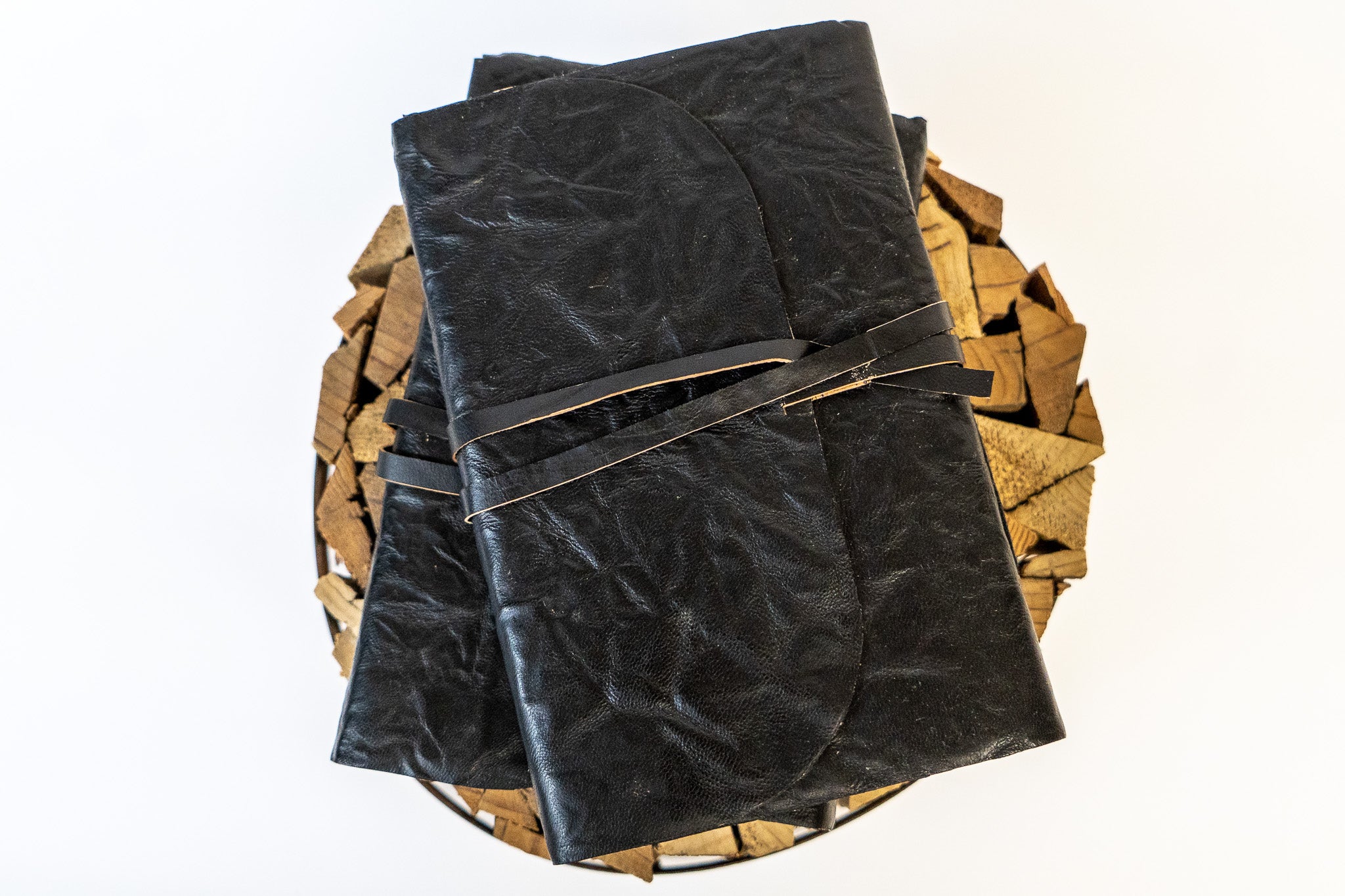 Antique Writers Journal with Leather Wrap