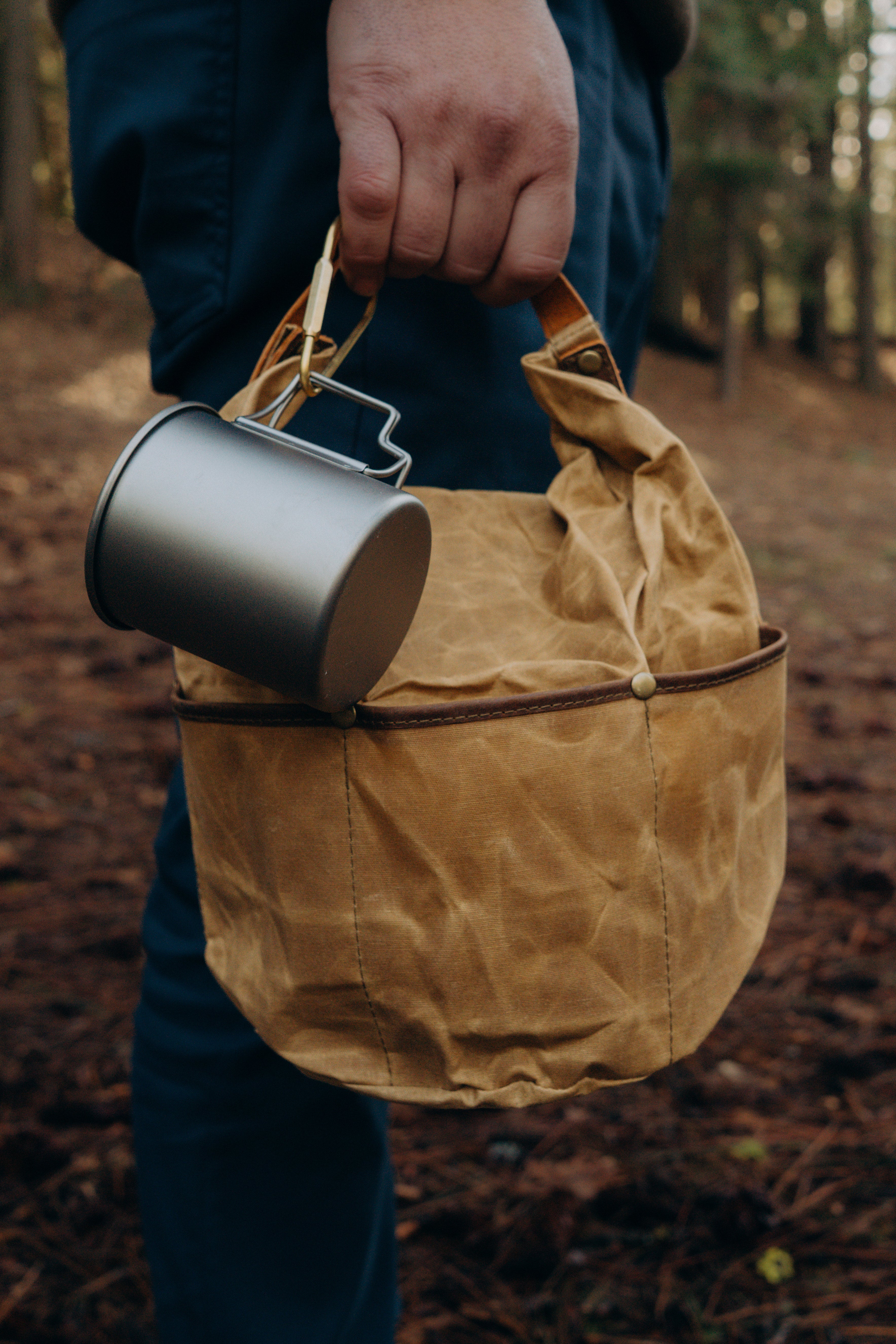 On The Go Canvas Lunch Bag