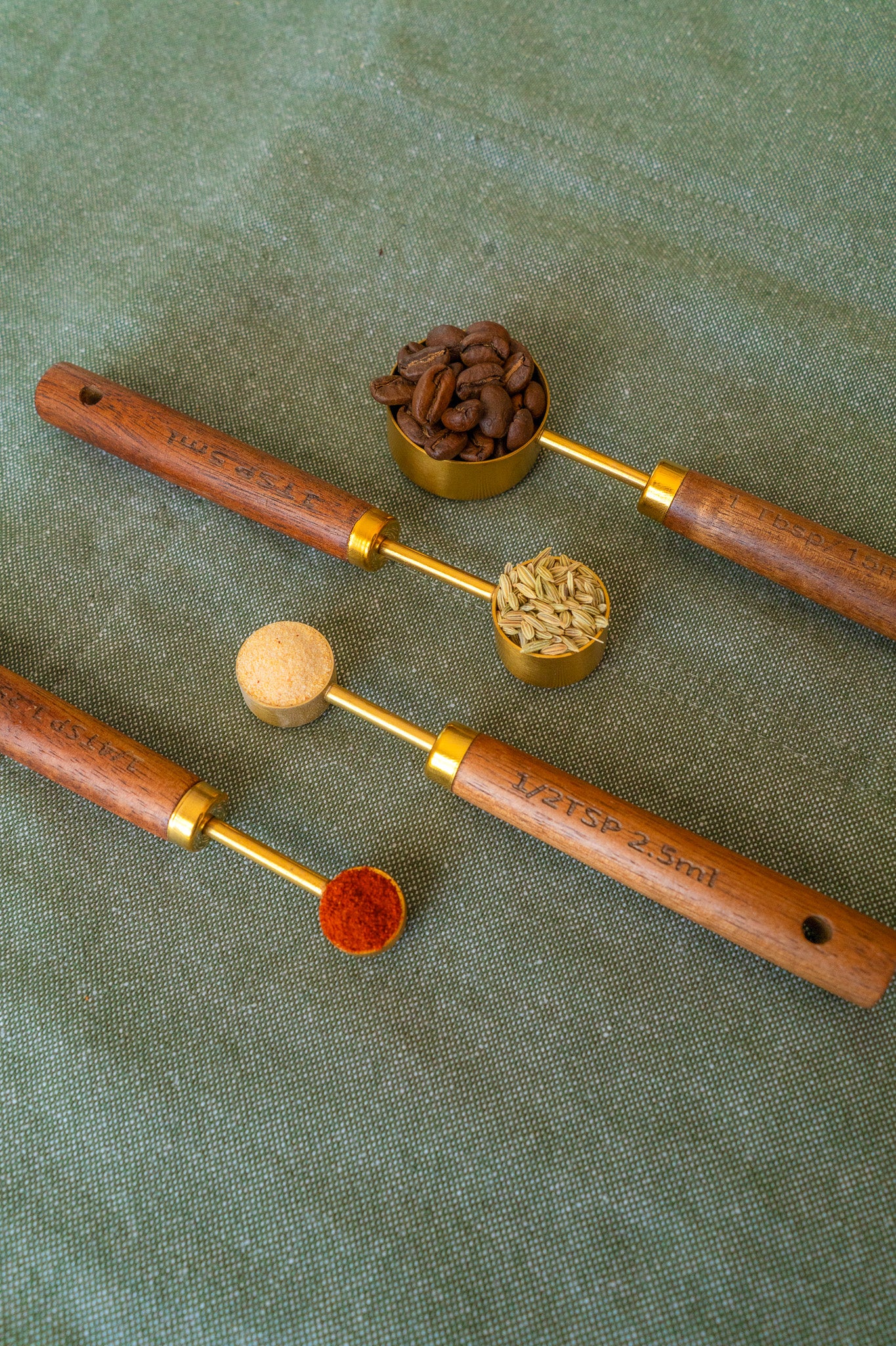Rustic Wooden Measuring Spoon Set