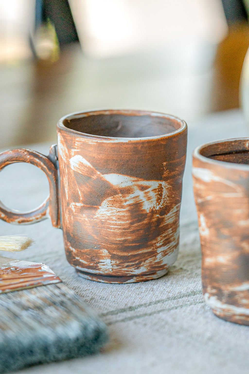 Rustic Artisan Brushstroke Mug