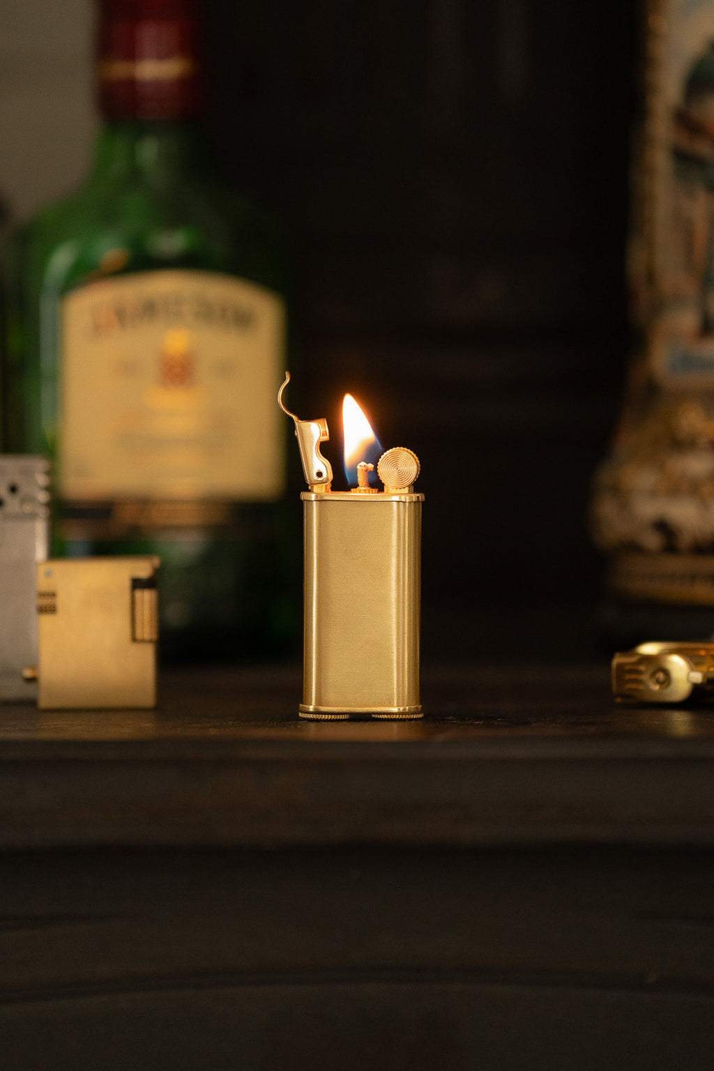 Sleek Gold Petrol Lighter