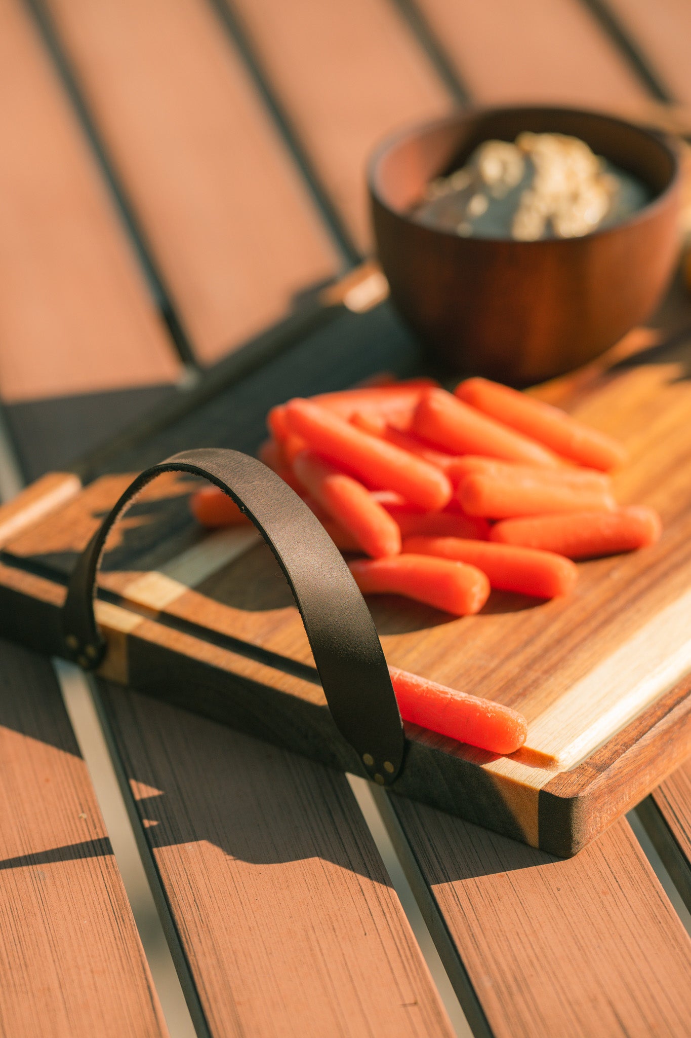 The Homestead Charcuterie Board with Leather Handles