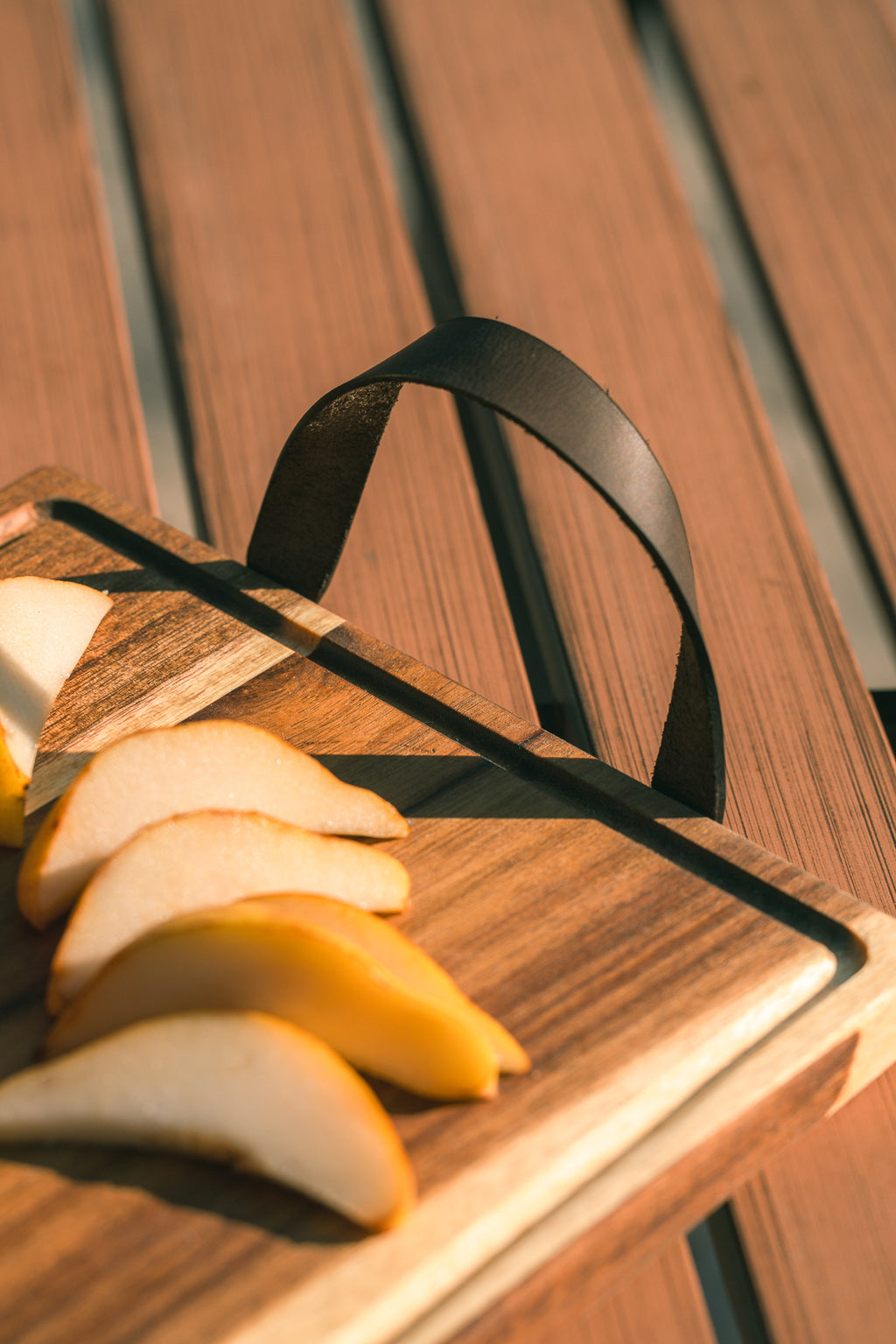 The Homestead Charcuterie Board with Leather Handles