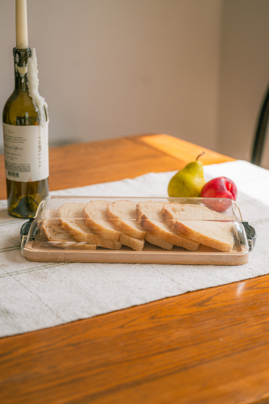 Wood Serving Board with To Go Cover | Covered Cheese & Charcuterie Board