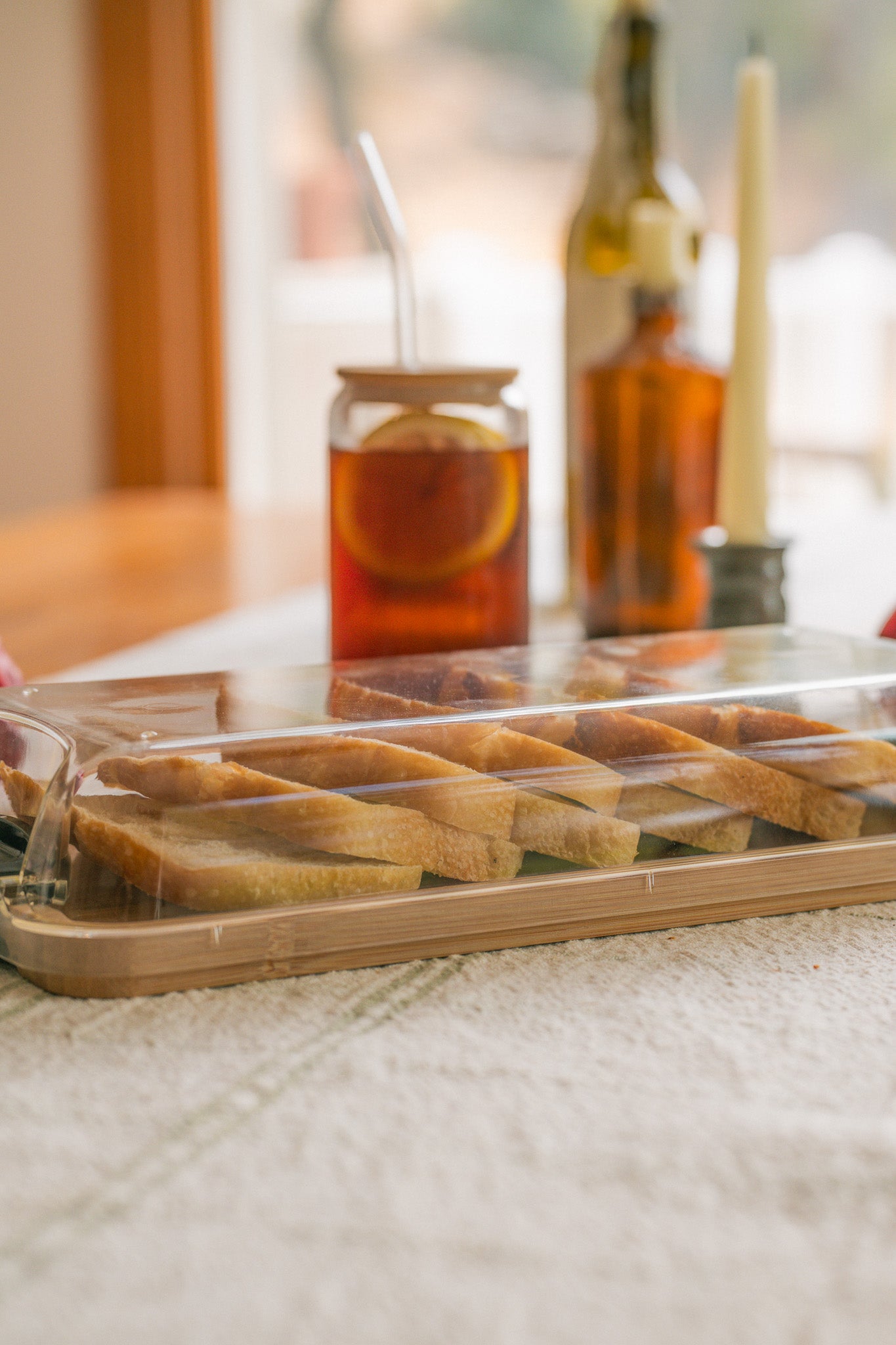 Wood Serving Board with To Go Cover | Covered Cheese & Charcuterie Board