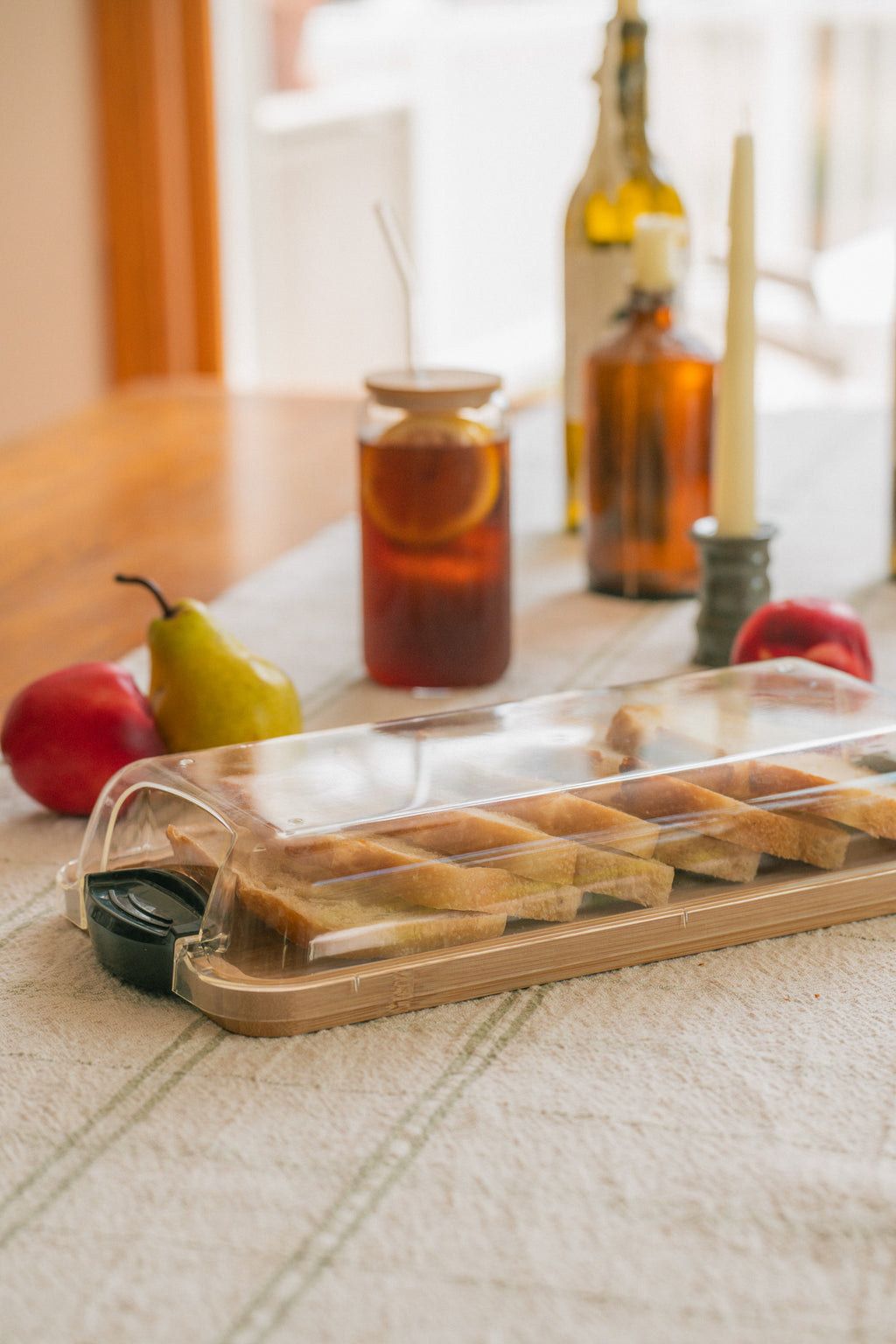 Wood Serving Board with To Go Cover | Covered Cheese & Charcuterie Board