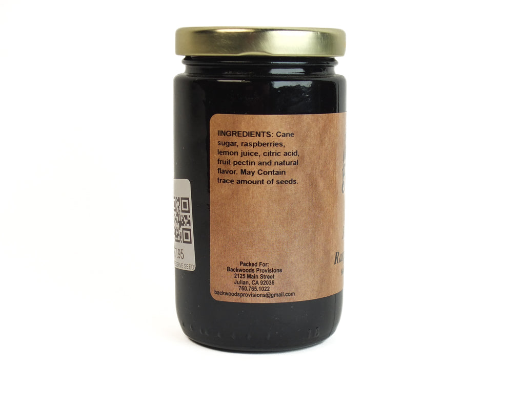 Backwoods Provisions Seedless Black Raspberry Preserve 10.5 oz