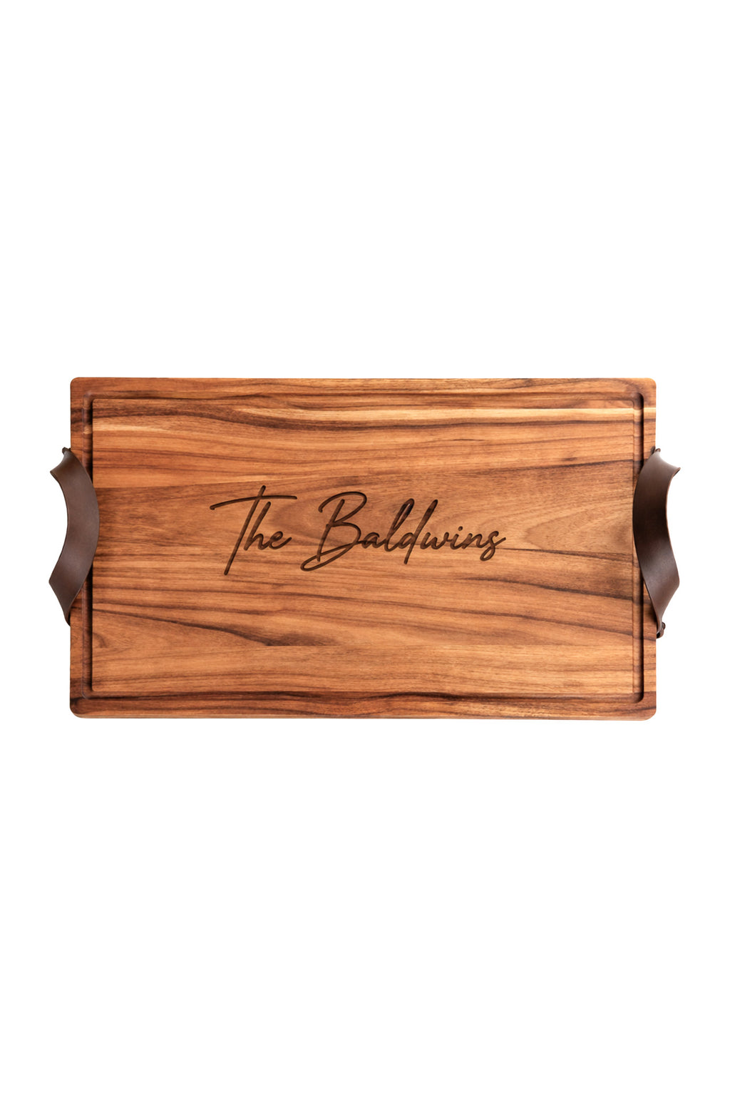 The Homestead Charcuterie Board with Leather Handles