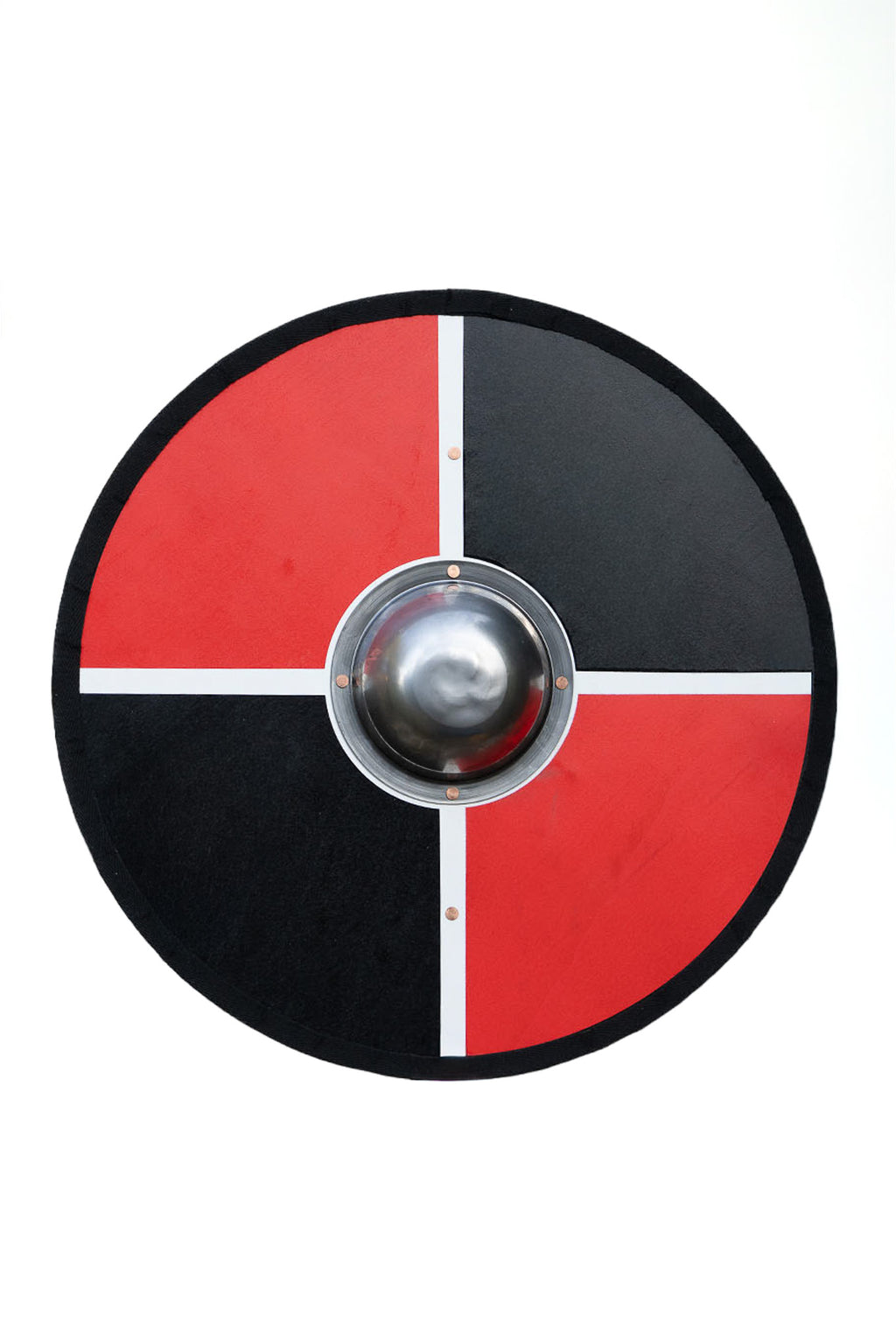 Hand Made Painted Toy Viking Shield with Steel Boss