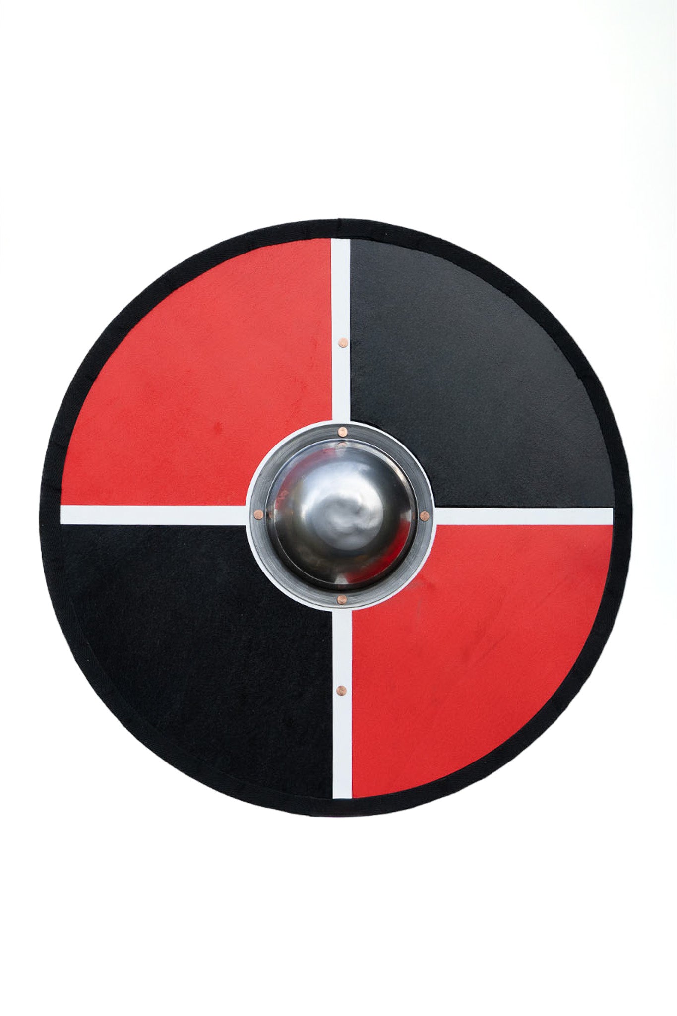 Hand Made Painted Toy Viking Shield with Steel Boss