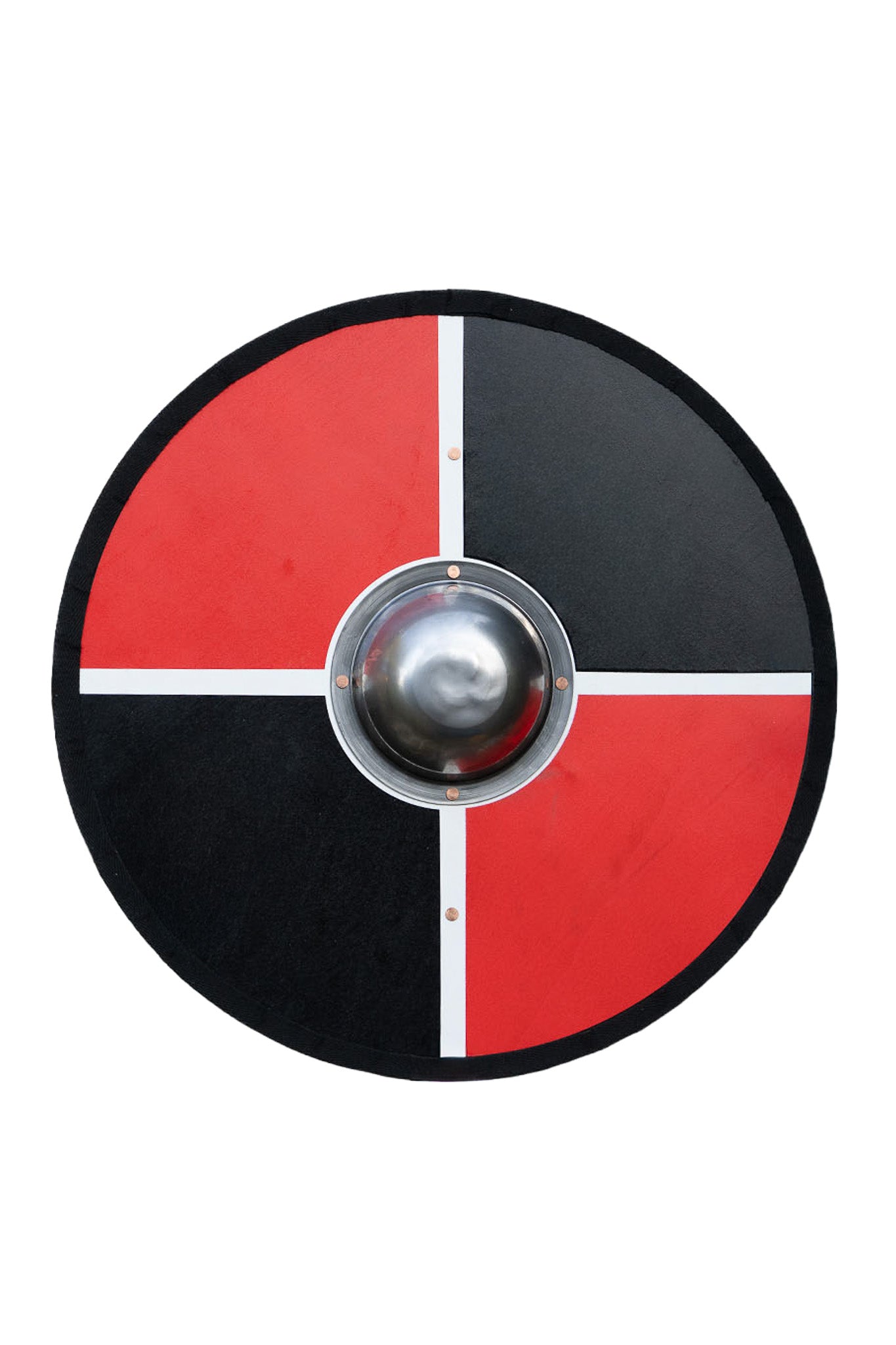 Hand Made Painted Toy Viking Shield with Steel Boss