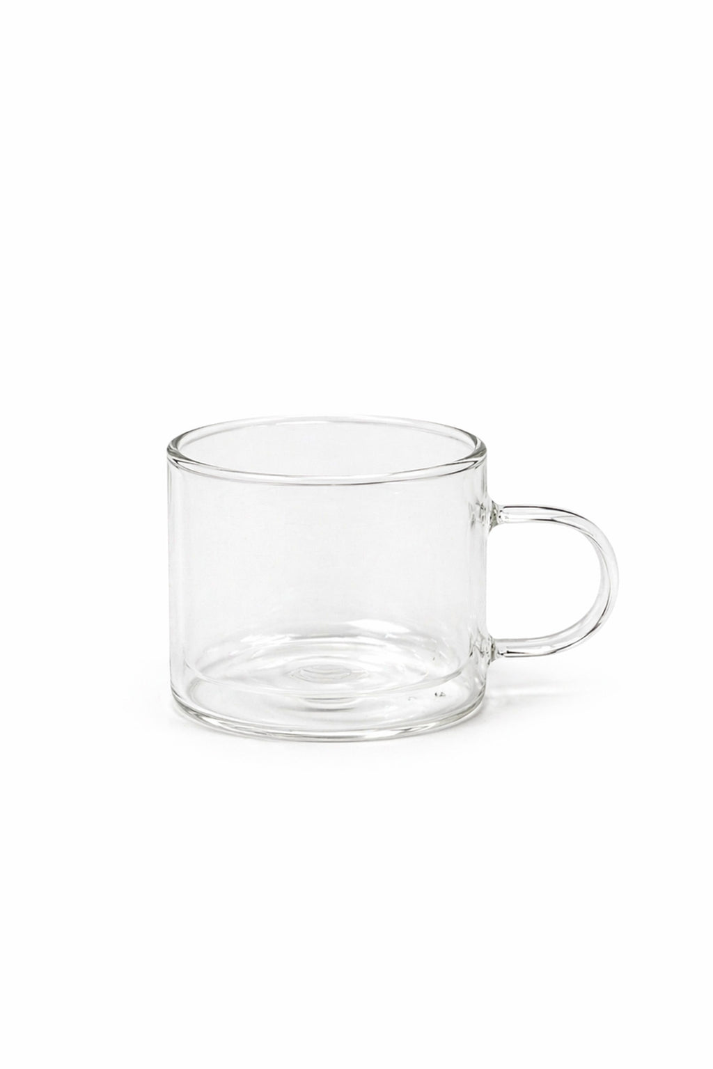 Straight Edge Double Walled Glass Tea Mug