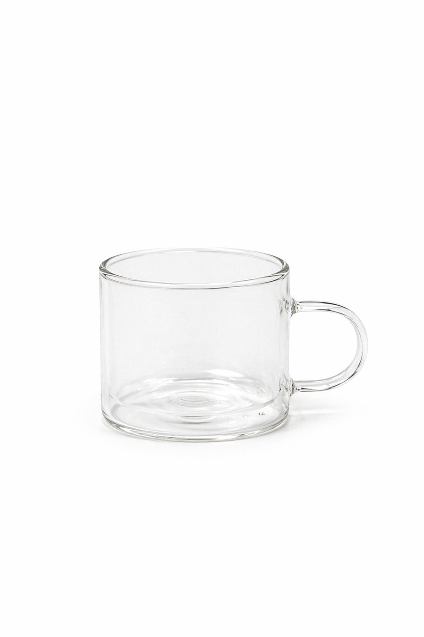 Straight Edge Double Walled Glass Tea Mug