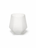 Frosted Geometric Whiskey Glass