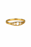 Delicate and Feminine Phases of the Moon Ring