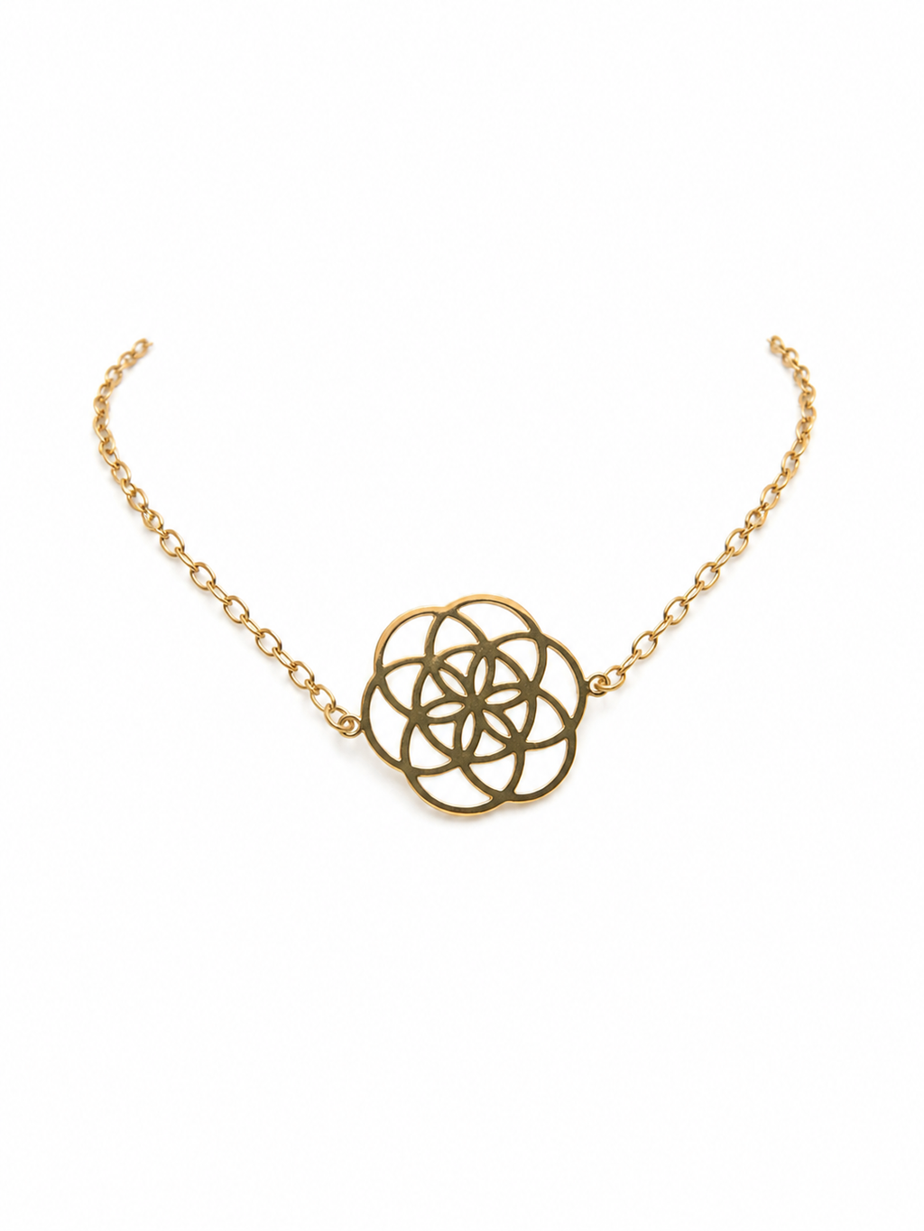 Dainty Flower of Life Mandala Bracelet