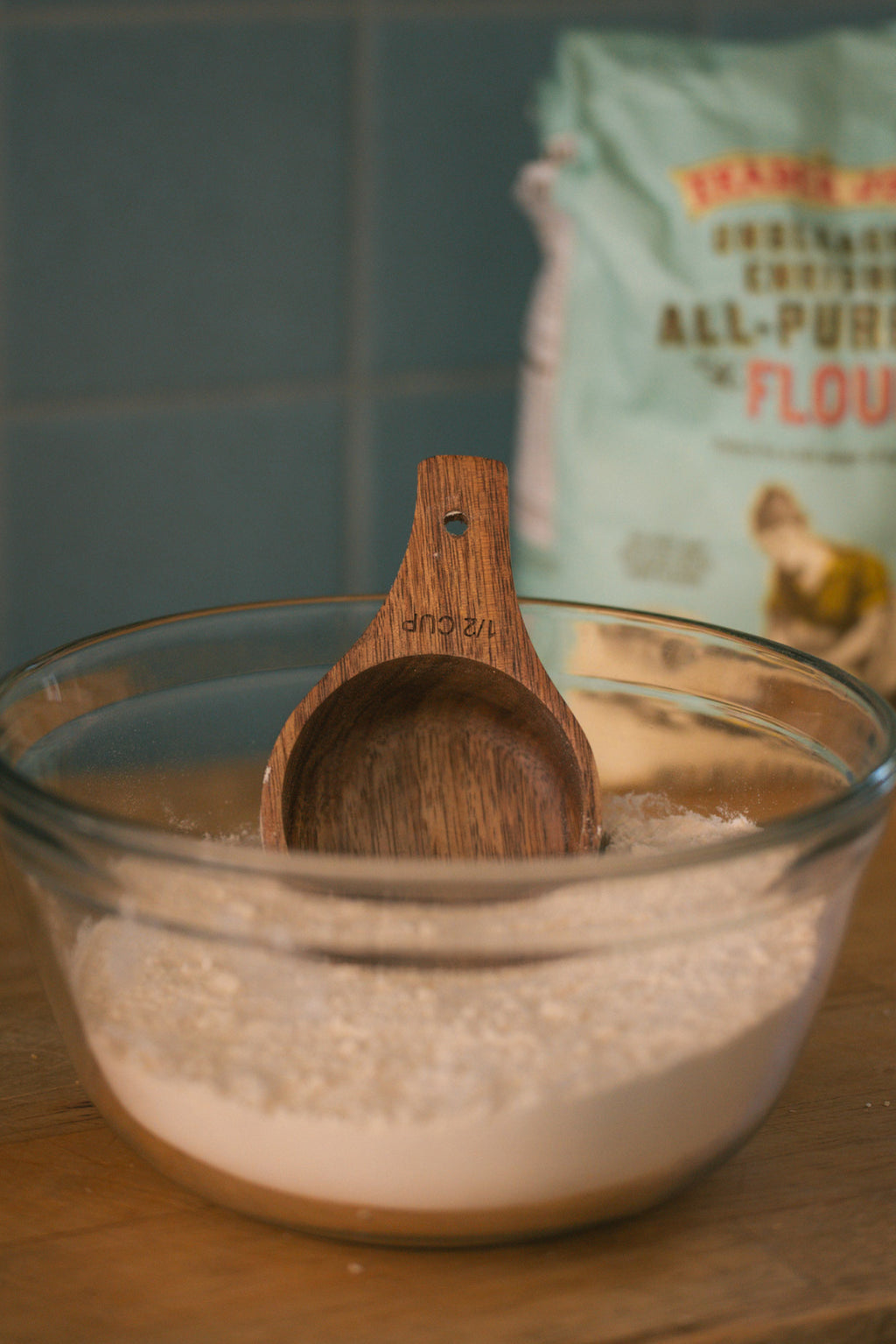 Wooden Measuring Cup Set | Natural Kitchen Tools