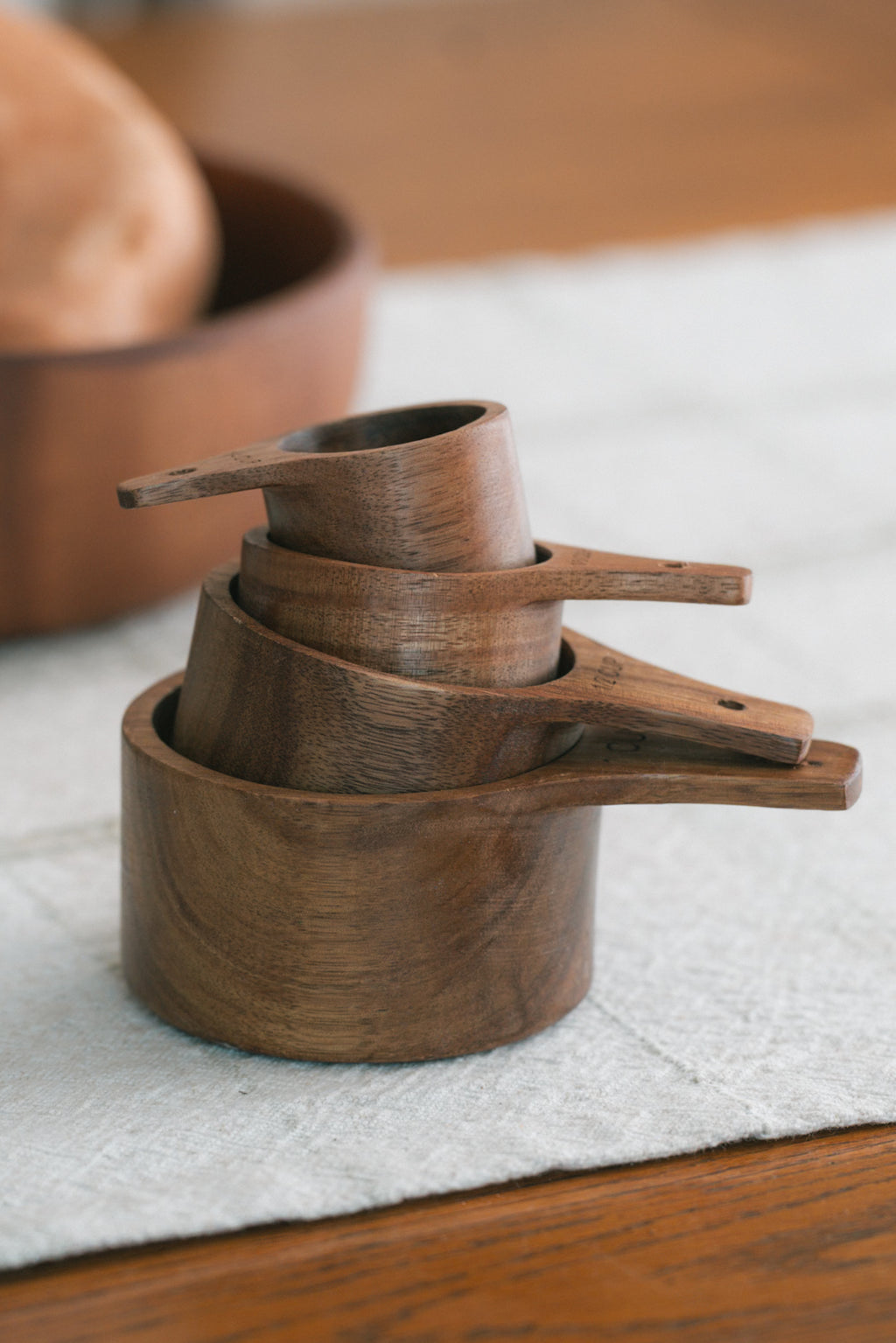 Wooden Measuring Cup Set | Natural Kitchen Tools