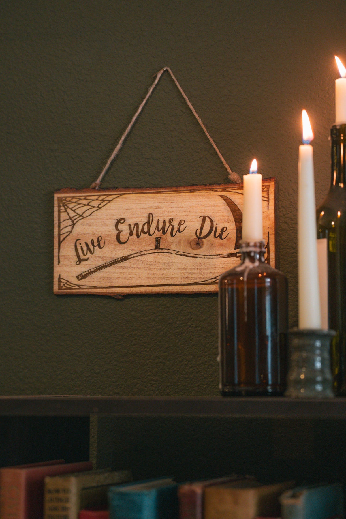 Live Endure Die Custom Halloween Sign