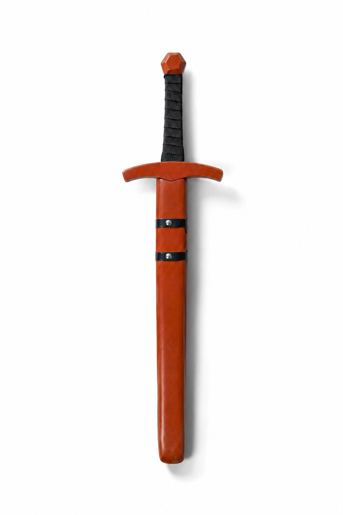 Children's Brown Wooden Toy Medieval Knight Sword With Wooden Sheath