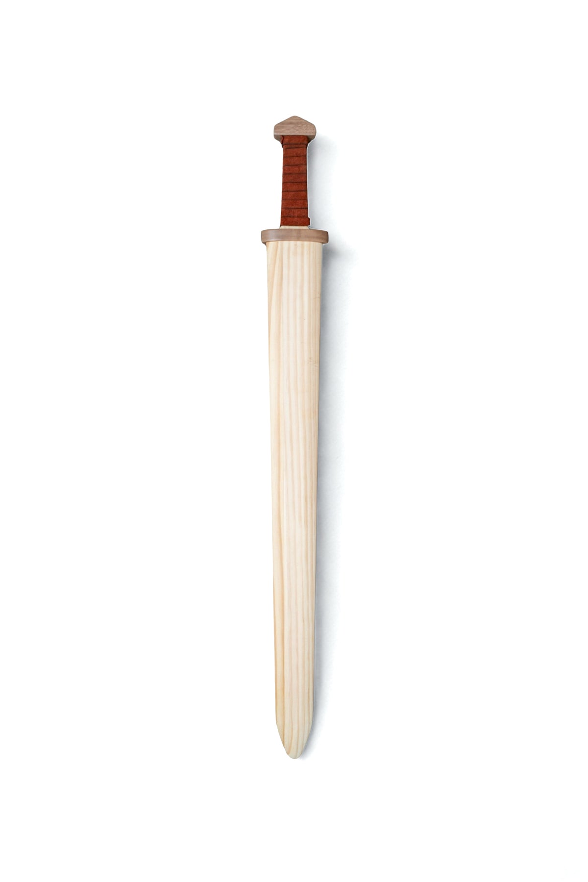 Large Viking Sword, Wooden Sheath with Leather Wrapped Handle - Blank