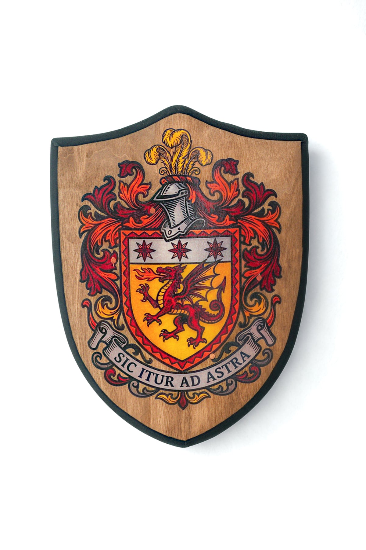 Handmade 18" Heraldic Knight Heater Shield For Costume, Play, or Wall Art