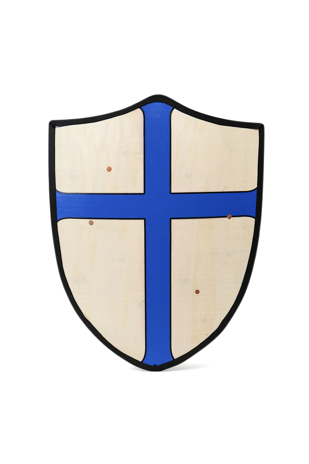Handmade 18” Blue Cross Heater Shield For Costume, Play, or Wall Art