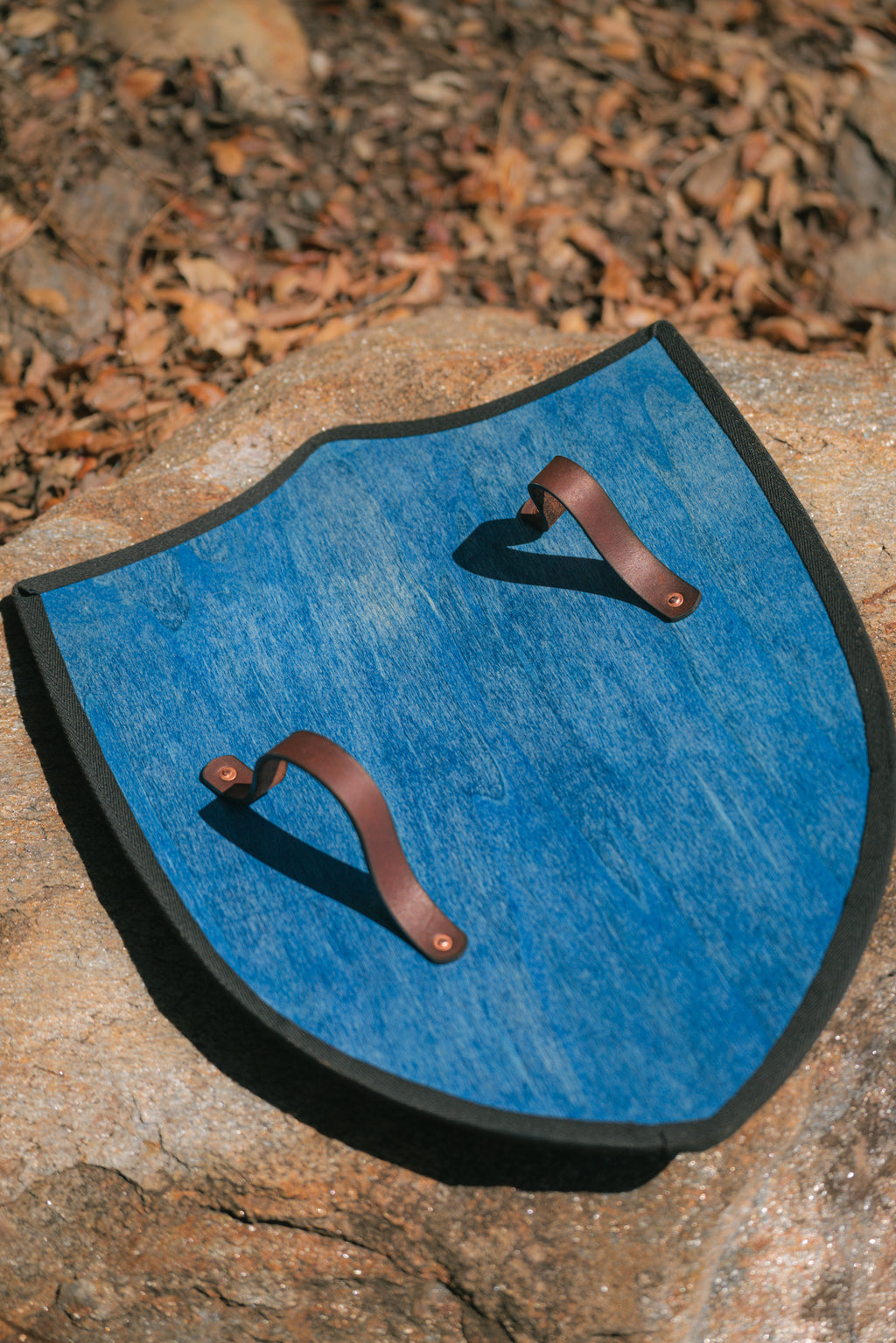 Handmade 18” Blue Griffin Heater Shield For Costume, Play, or Wall Art