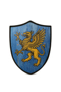 Handmade 18” Blue Griffin Heater Shield For Costume, Play, or Wall Art