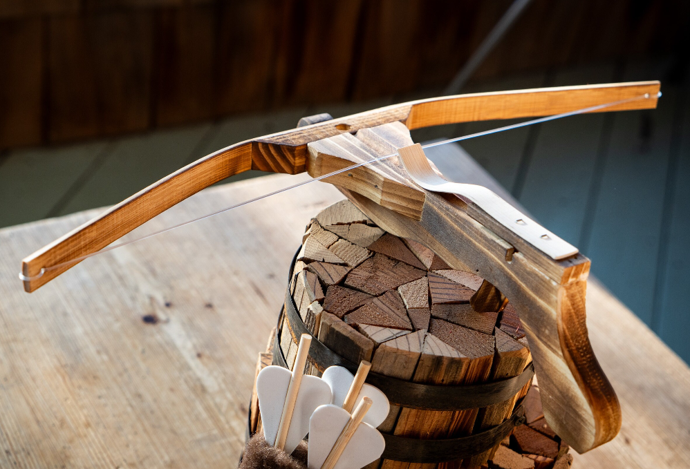 Toy Crossbow with Bolts & Felt Quiver